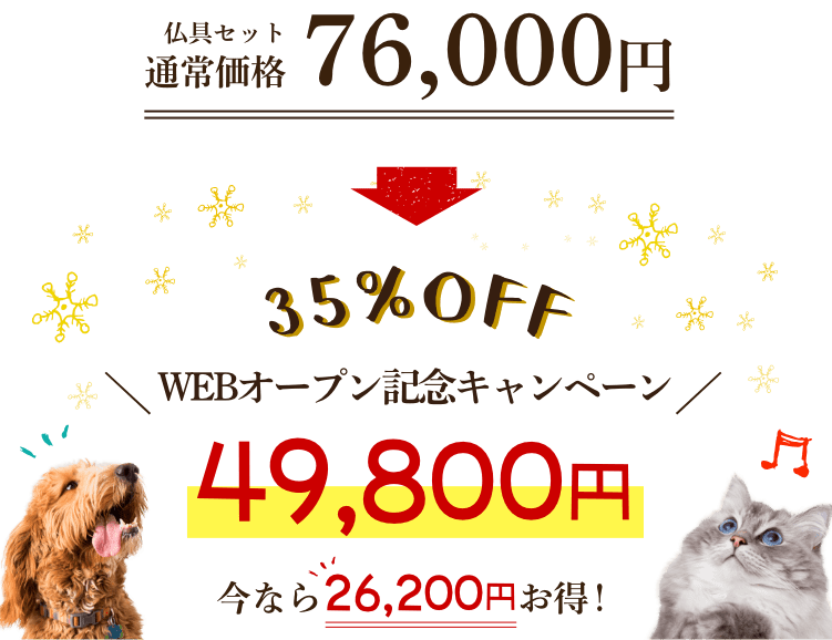 合計86,080円が特別感謝価格63,000円!今なら23,080円お得